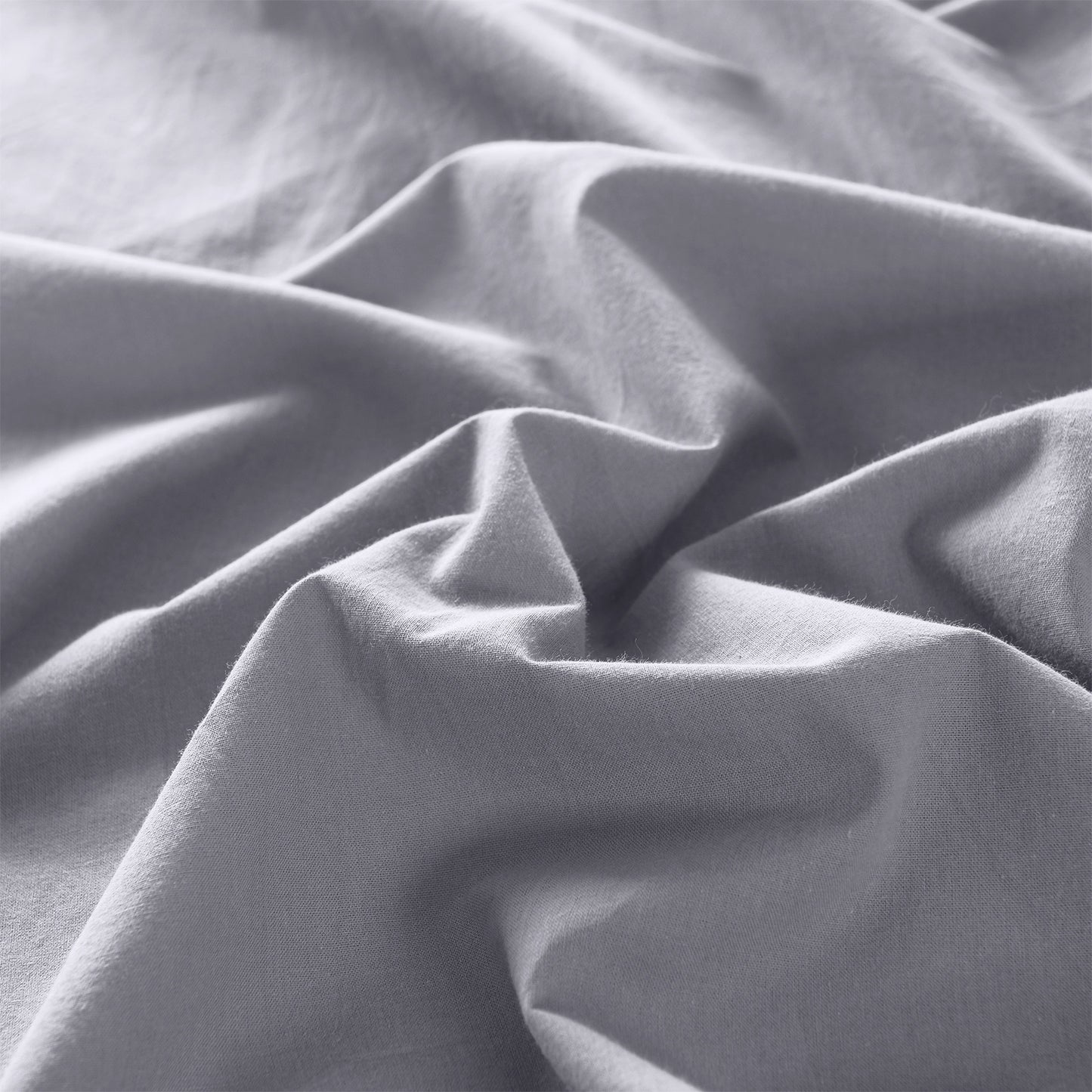 Royal Comfort Vintage Washed 100 % Cotton Quilt Cover Set Double - Grey