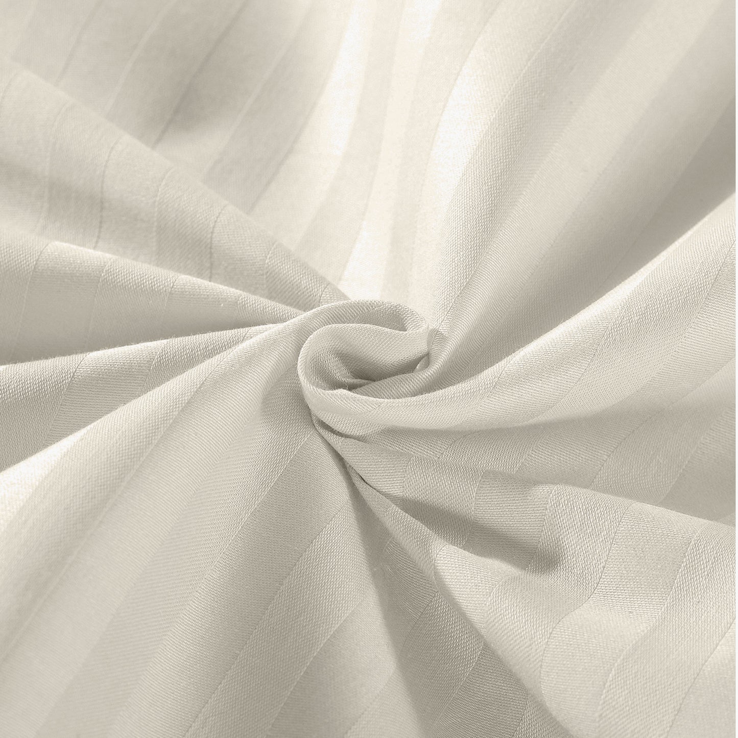 KENSINGTON 1200TC COTTON SHEET SET IN STRIPE-QUEEN - SAND