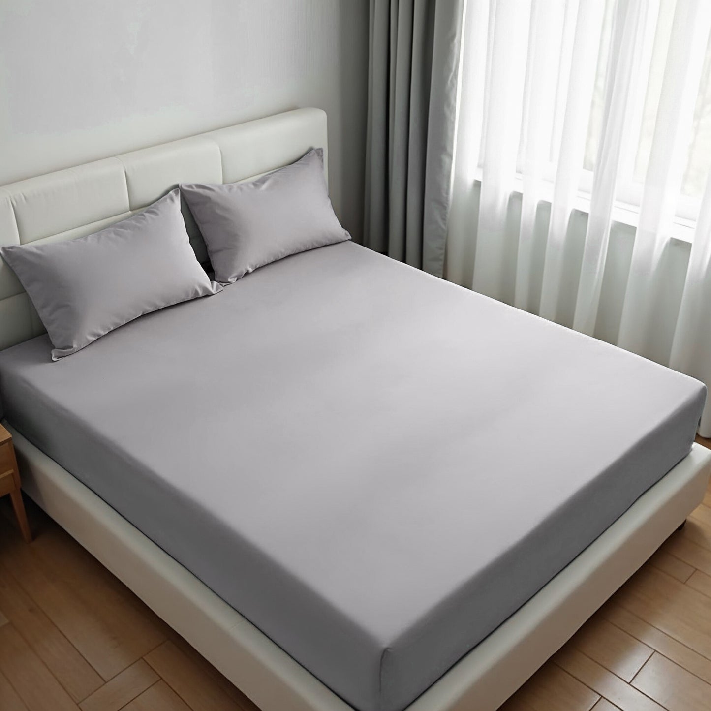Royal Comfort 1500TC Cotton Rich Fitted sheet 3 PC Set Double-Indigo