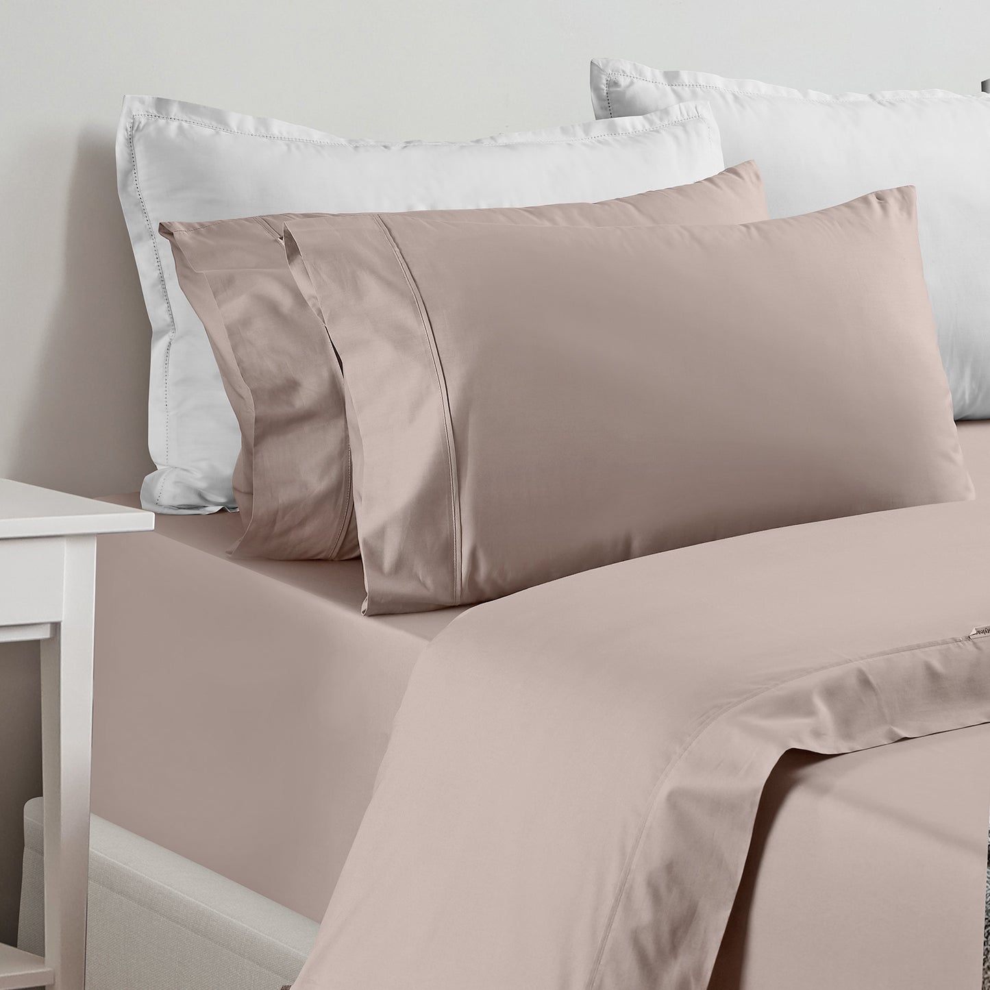 Renee Taylor 1500 Thread Count Cotton Blend Sheet Set - King - Stone