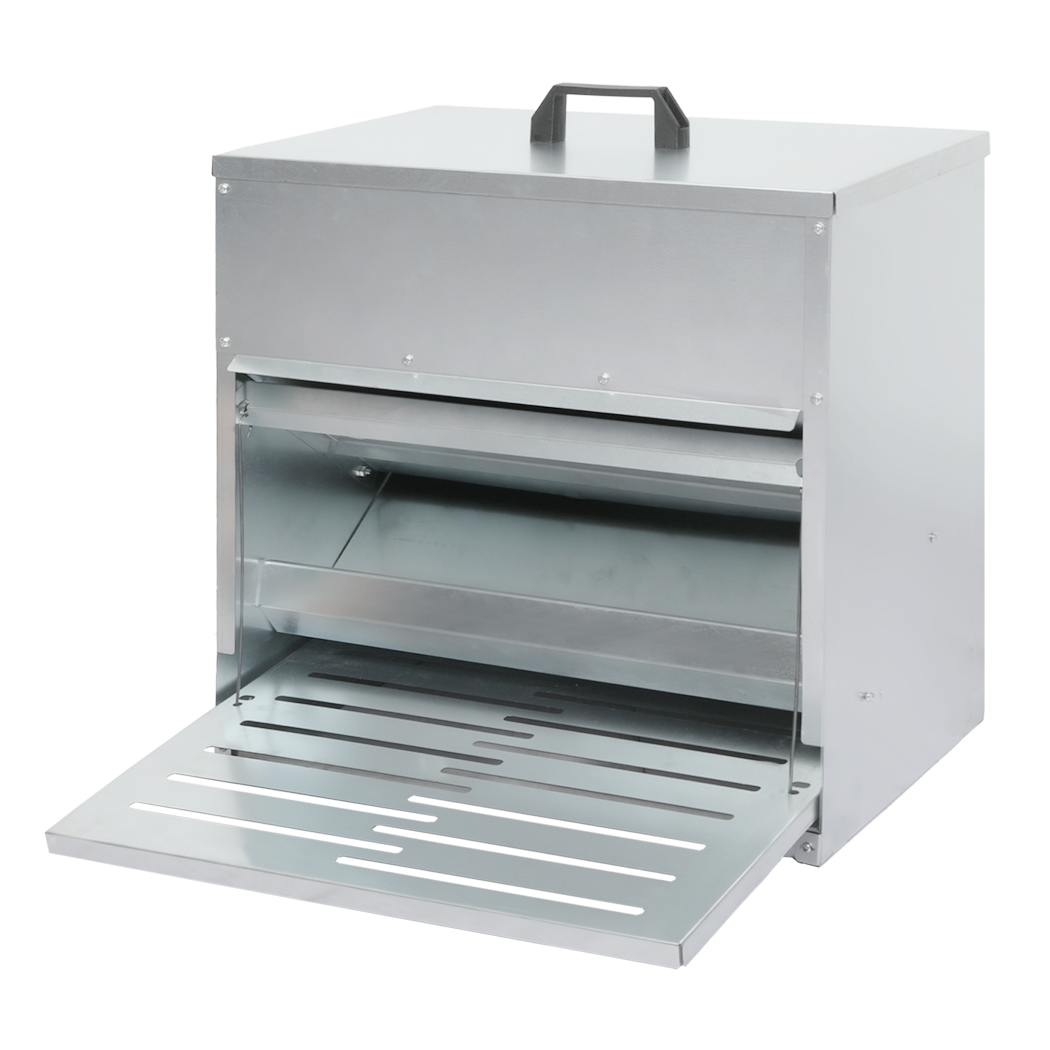 PaWz 10KG Auto Chicken Feeder Dispenser Galvanised Steel-1942353692590215176