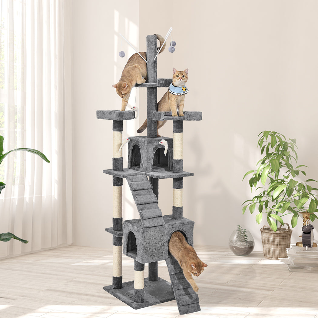 PaWz Cat Tree Scratching Post Scratcher Grey-1942353259192782854