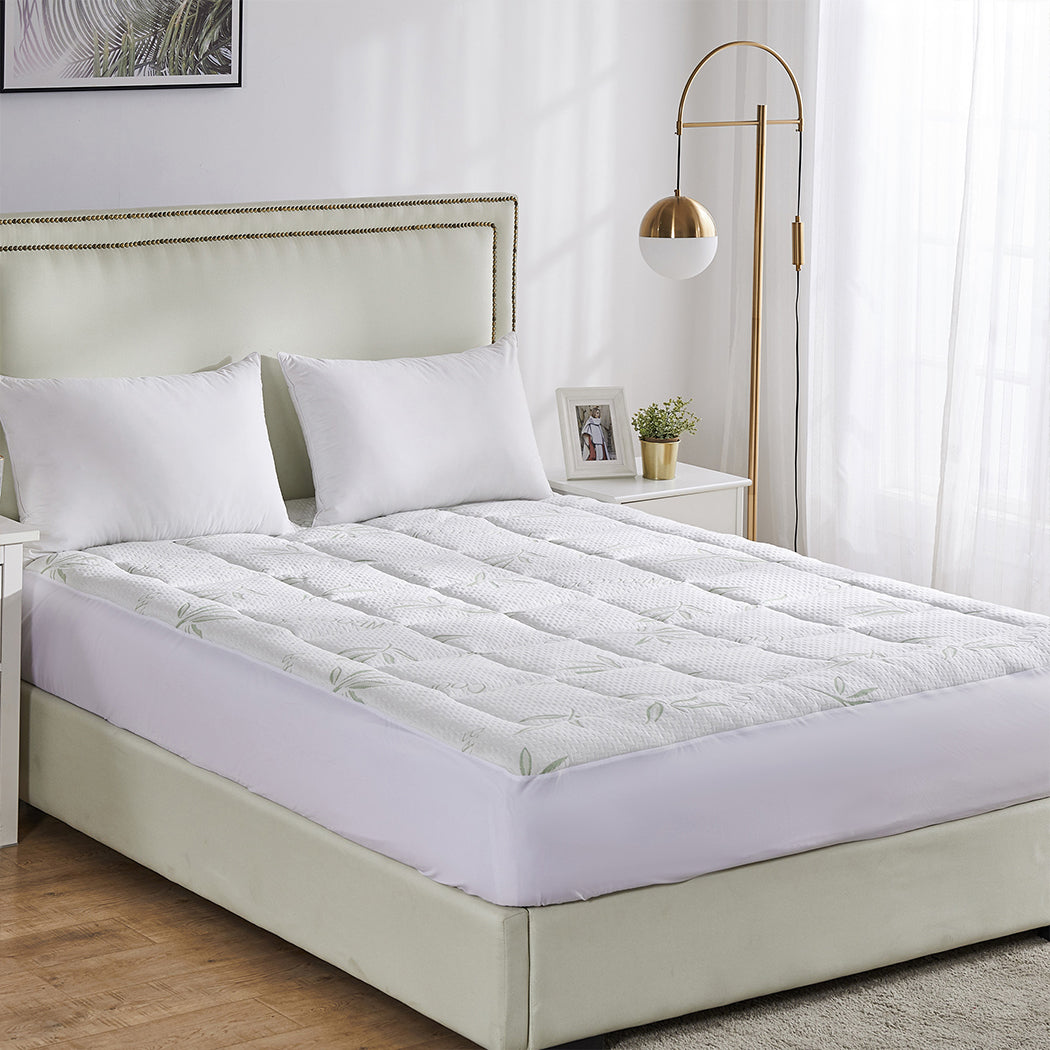 Dreamz Bamboo Pillowtop Mattress Topper Double