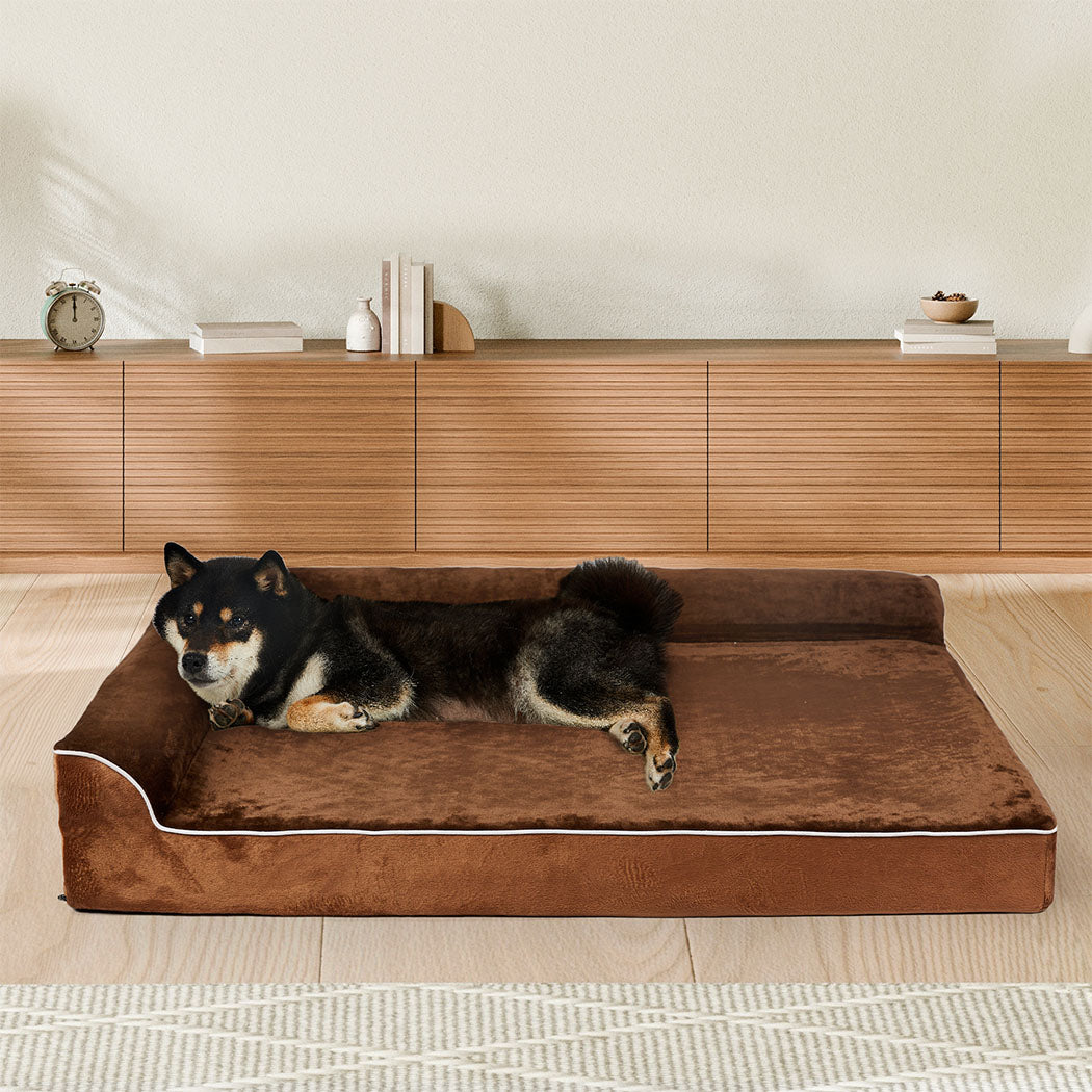 Pawz Orthopedic Dog Bed L Coffee-1942353667688632326