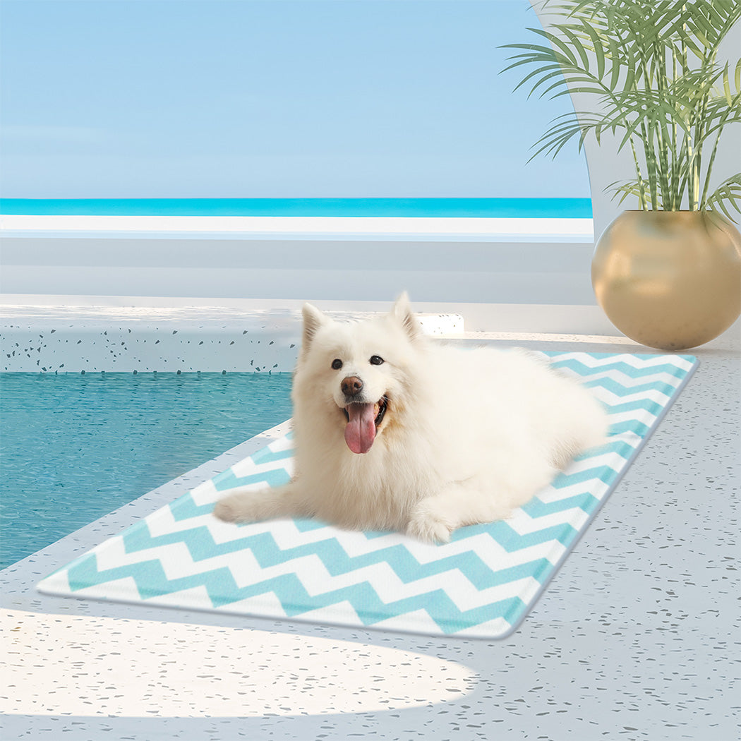 Pawz Pet Cooling Mat L Blue-1942353671090212870