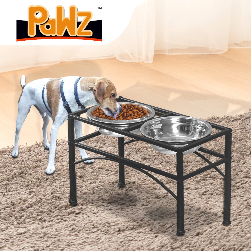 PaWz Dual Elevated Raised Pet Dog Feeder Medium-1942353258421030918