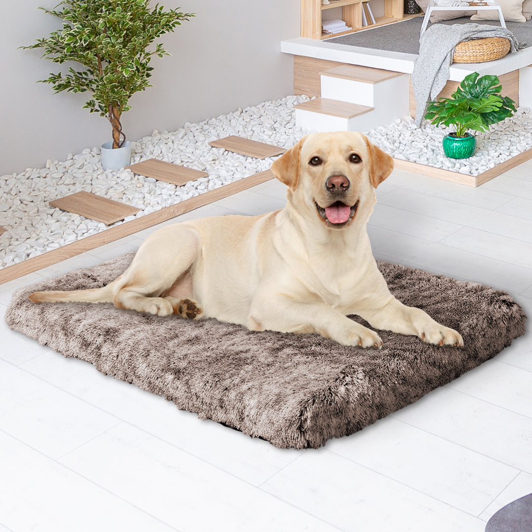 PaWz Dog Mat Pet Calming Bed Memory L Coffee Large-1942352739413659655