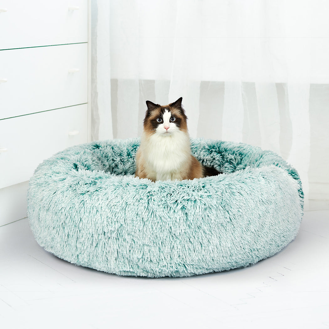 PaWz Pet Bed Cat Dog Donut Nest Calming XL Teal X-Large-1942353072865021959