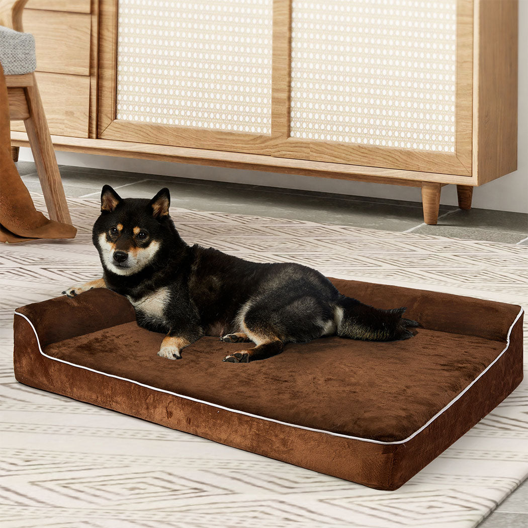 Pawz Orthopedic Dog Bed L Coffee-1942353667688632327