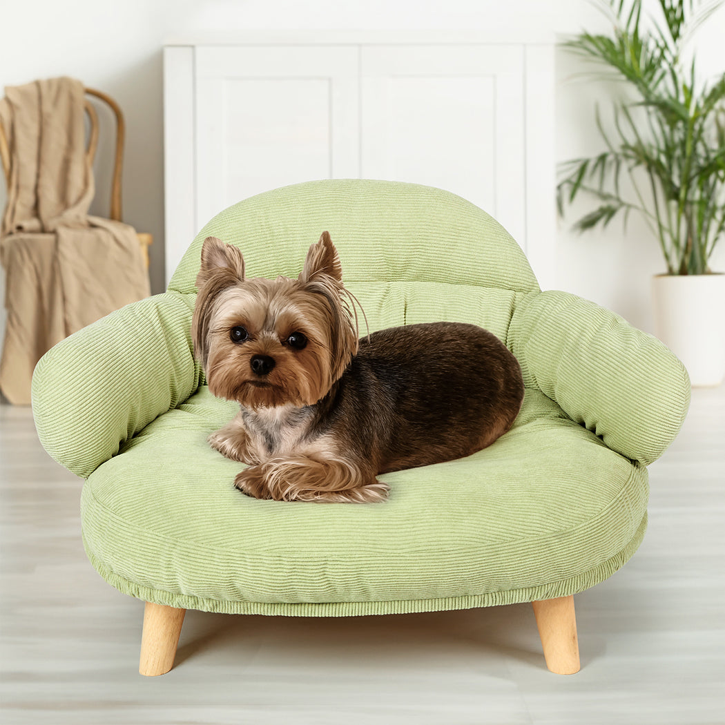Pawz Elevated Pet Dog Cat Sofa Bed Couch L Size Green-1942353691378061319