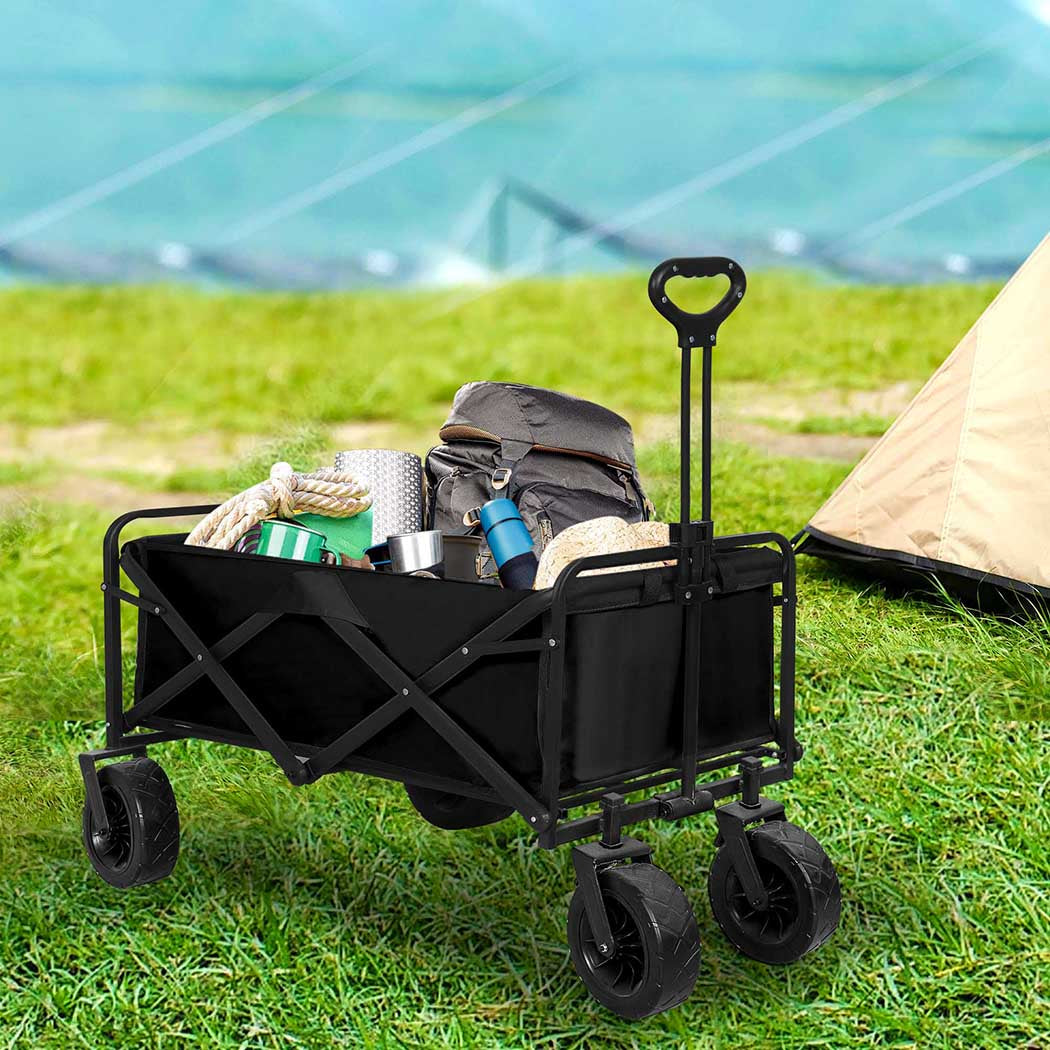 Lambu Garden Camping Trolley Outdoor Black
