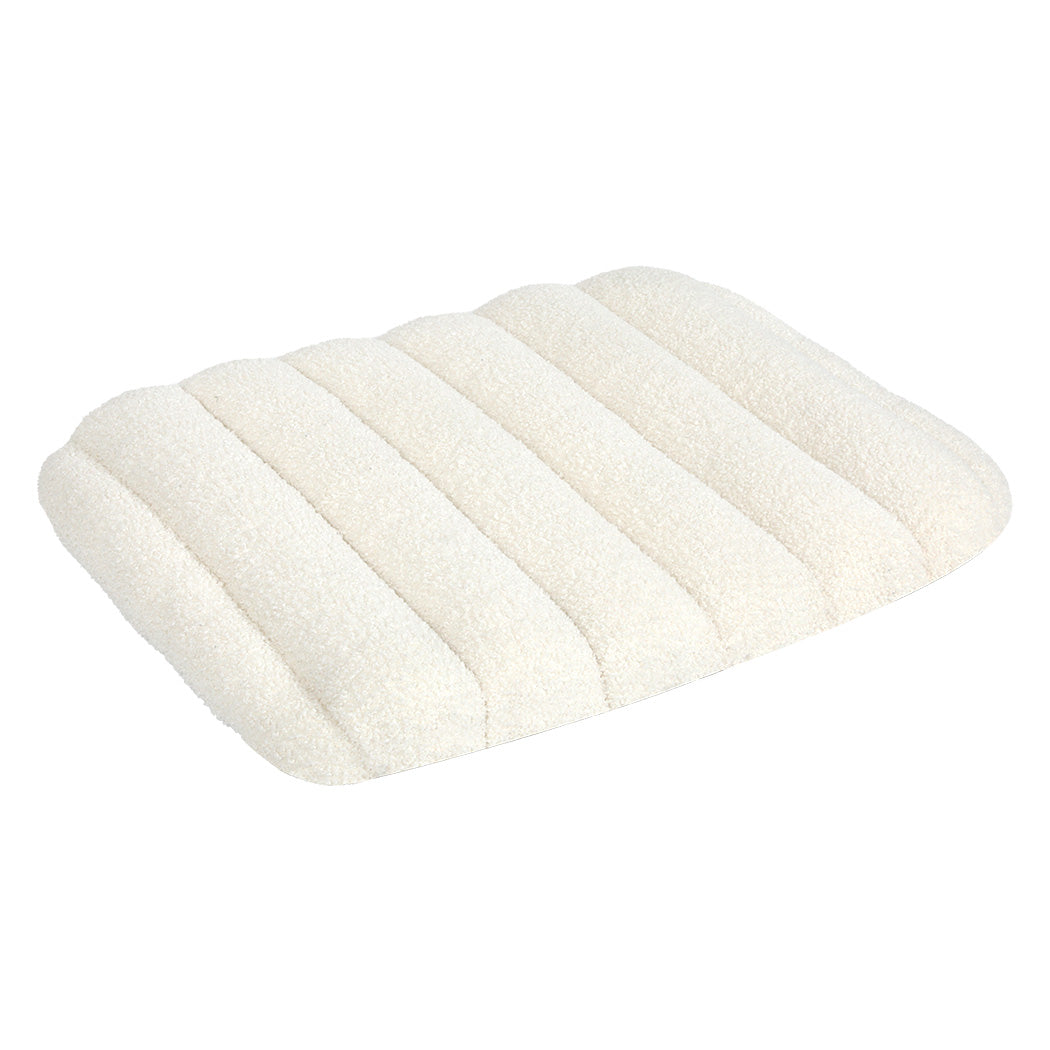 Pawz S Size Orthopedic Dog Bed with Sherpa Plush Removable Cover in White-1942353721719656448