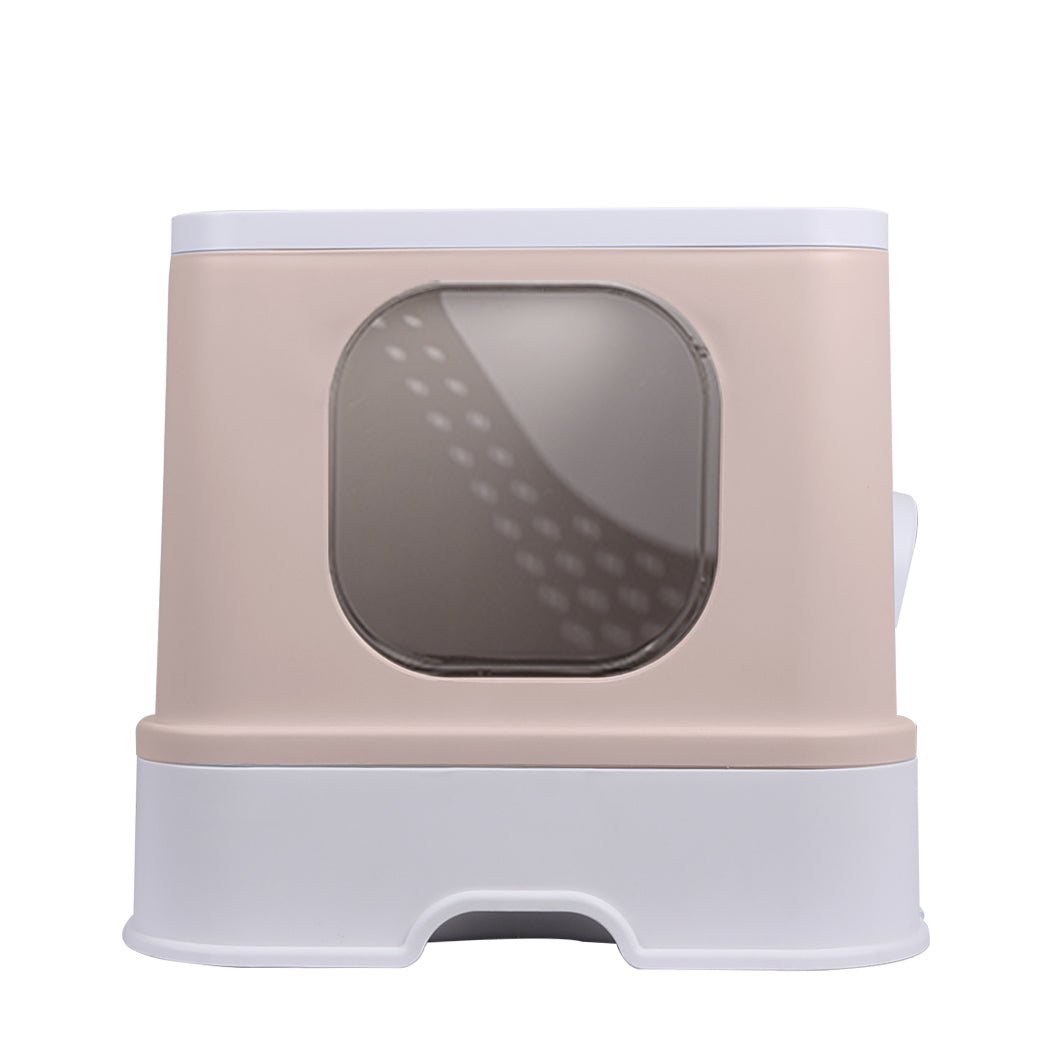 PaWz Cat Litter Box Fully Enclosed Kitty Coffee-1942353064803569665