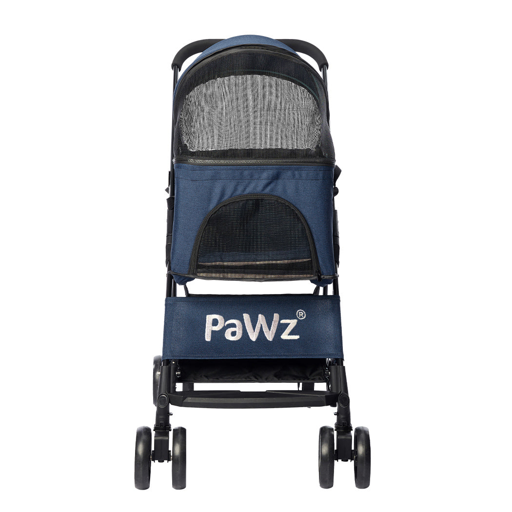 PaWz Large Pet Stroller Dog Cat Carrier Blue-1942352820661522433