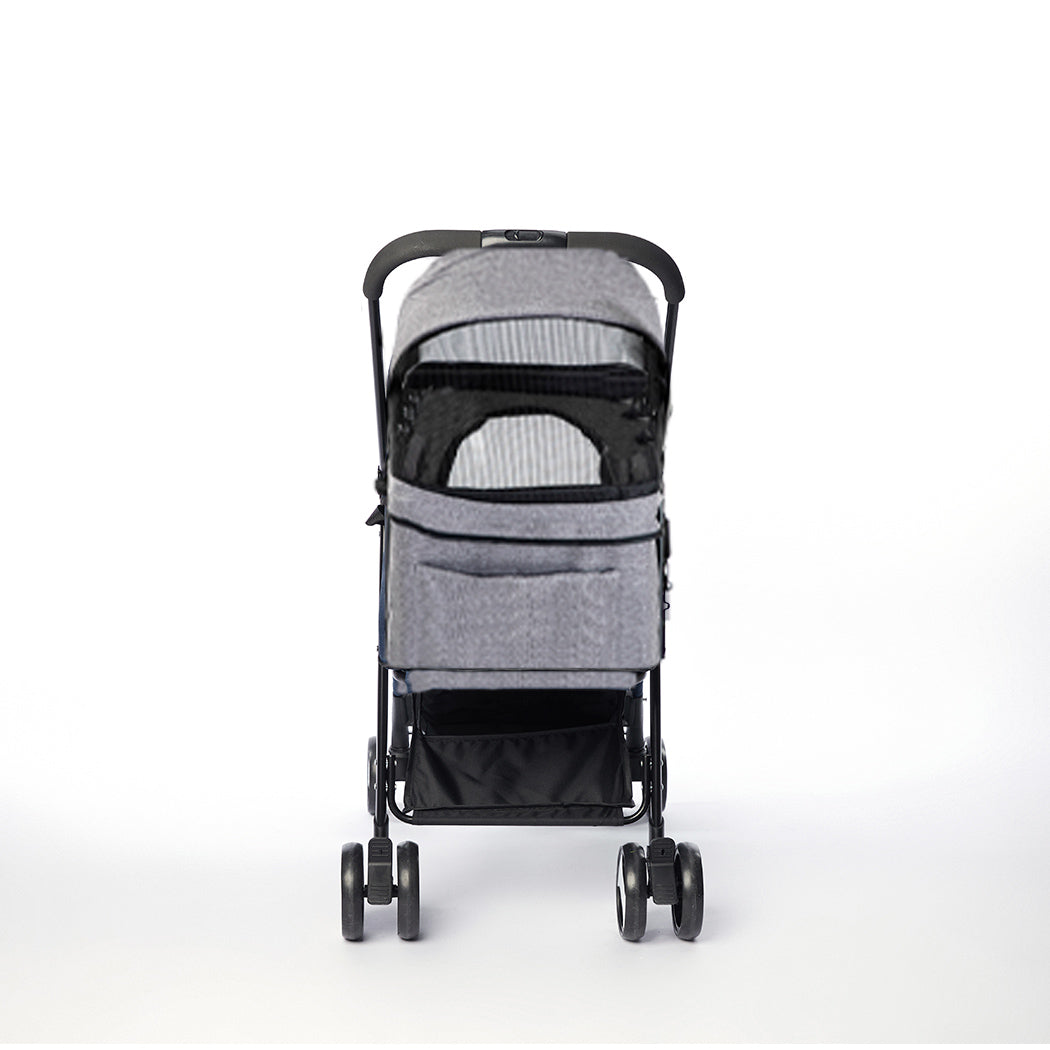 PaWz Large Pet Stroller Dog Cat Travel Grey-1942352820820905985