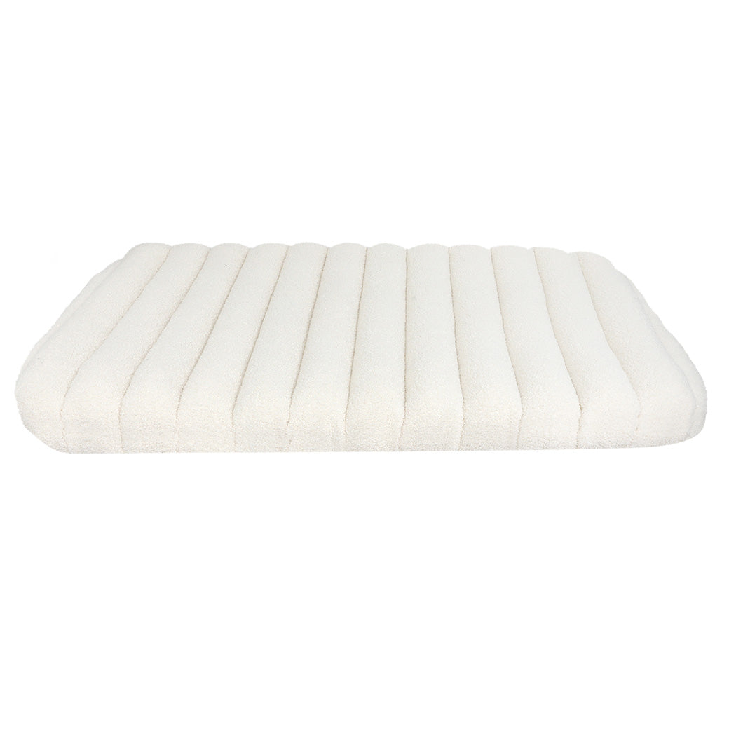 Pawz XL Size Orthopedic Dog Bed with Sherpa Plush Removable Cover in White-1942353722130698241