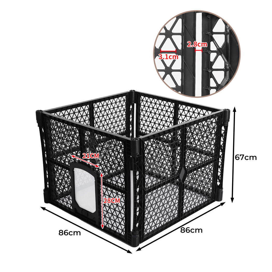 PaWz Pet Playpen Folding Dog Plastic S Small-1942353087087906818