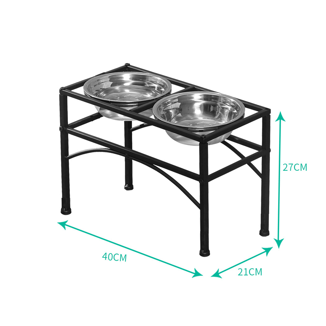 PaWz Dual Elevated Raised Pet Dog Feeder Medium-1942353258421030914
