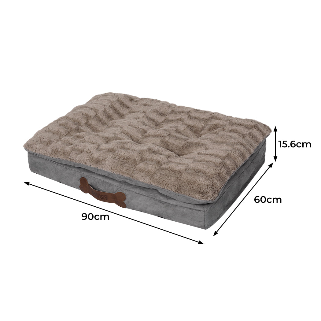 PaWz Dog Calming Bed Pet Cat Removable M Khaki Medium-1942353078896431106