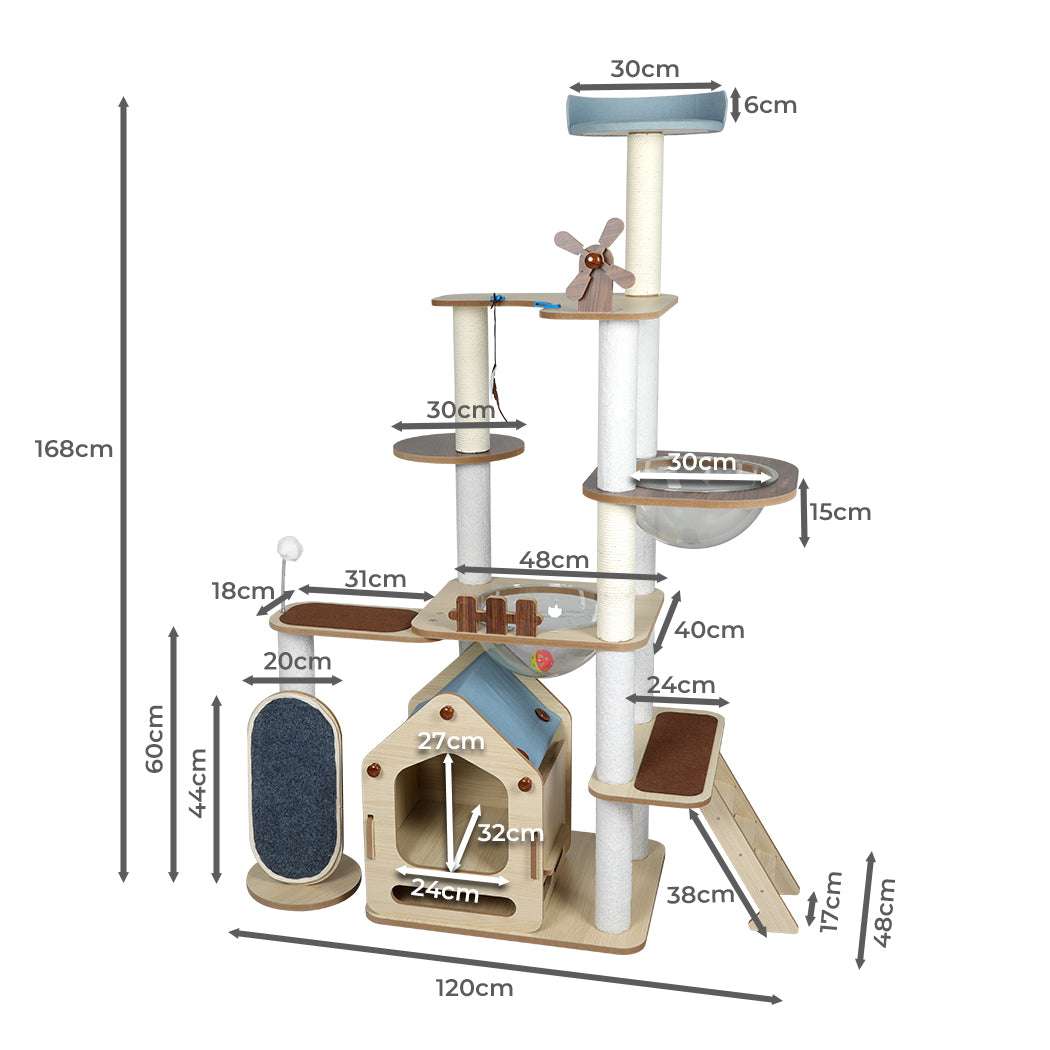 PaWz Cat Tree Scratching Post Scratcher-1942352753871425538