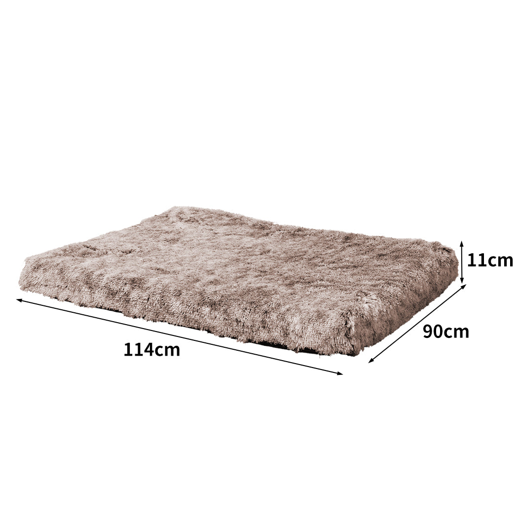 PaWz Dog Mat Pet Calming Bed Memory L Coffee Large-1942352739413659650
