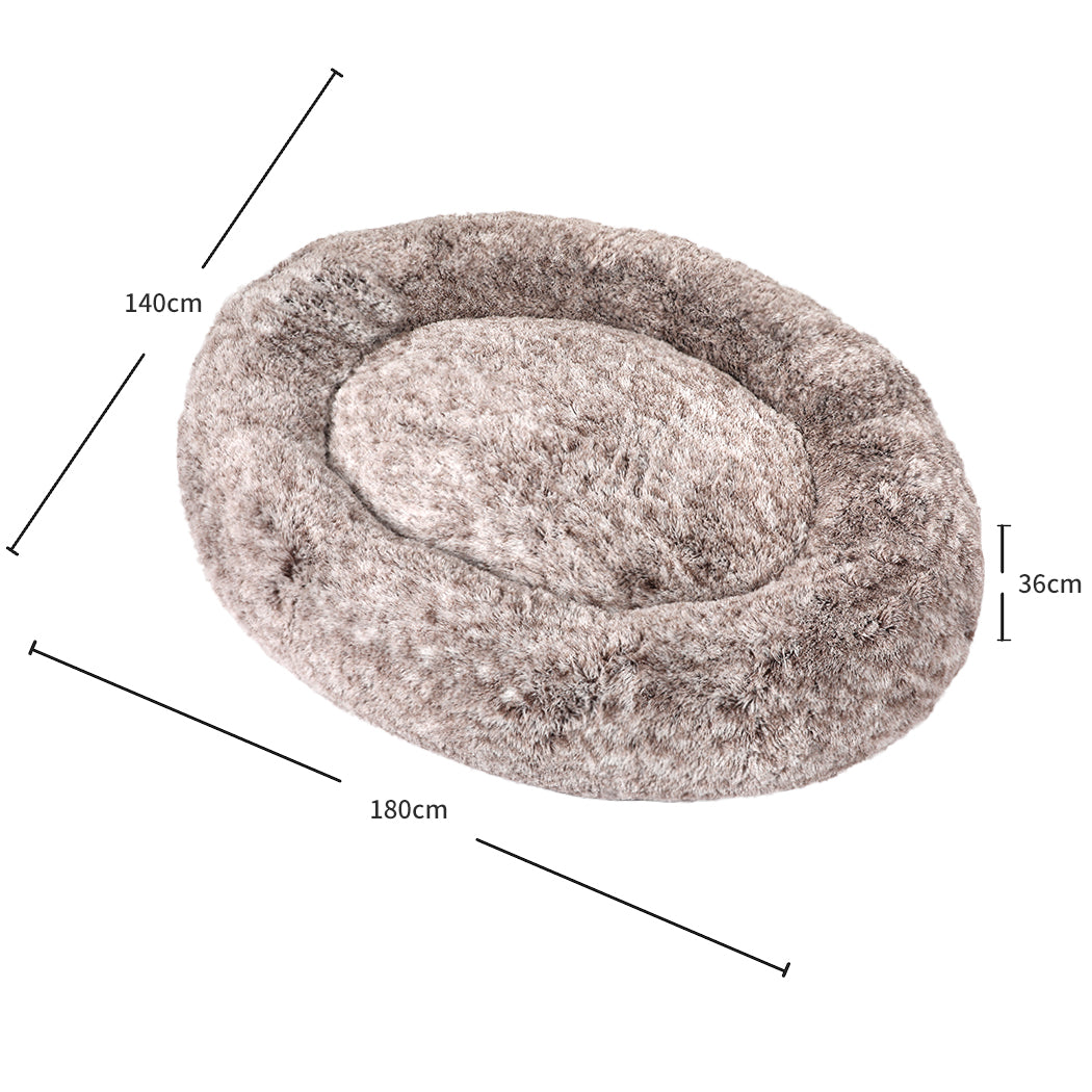TheNapBed 1.8m Human Size Pet Bed Fluffy Brown-1942352749924585474