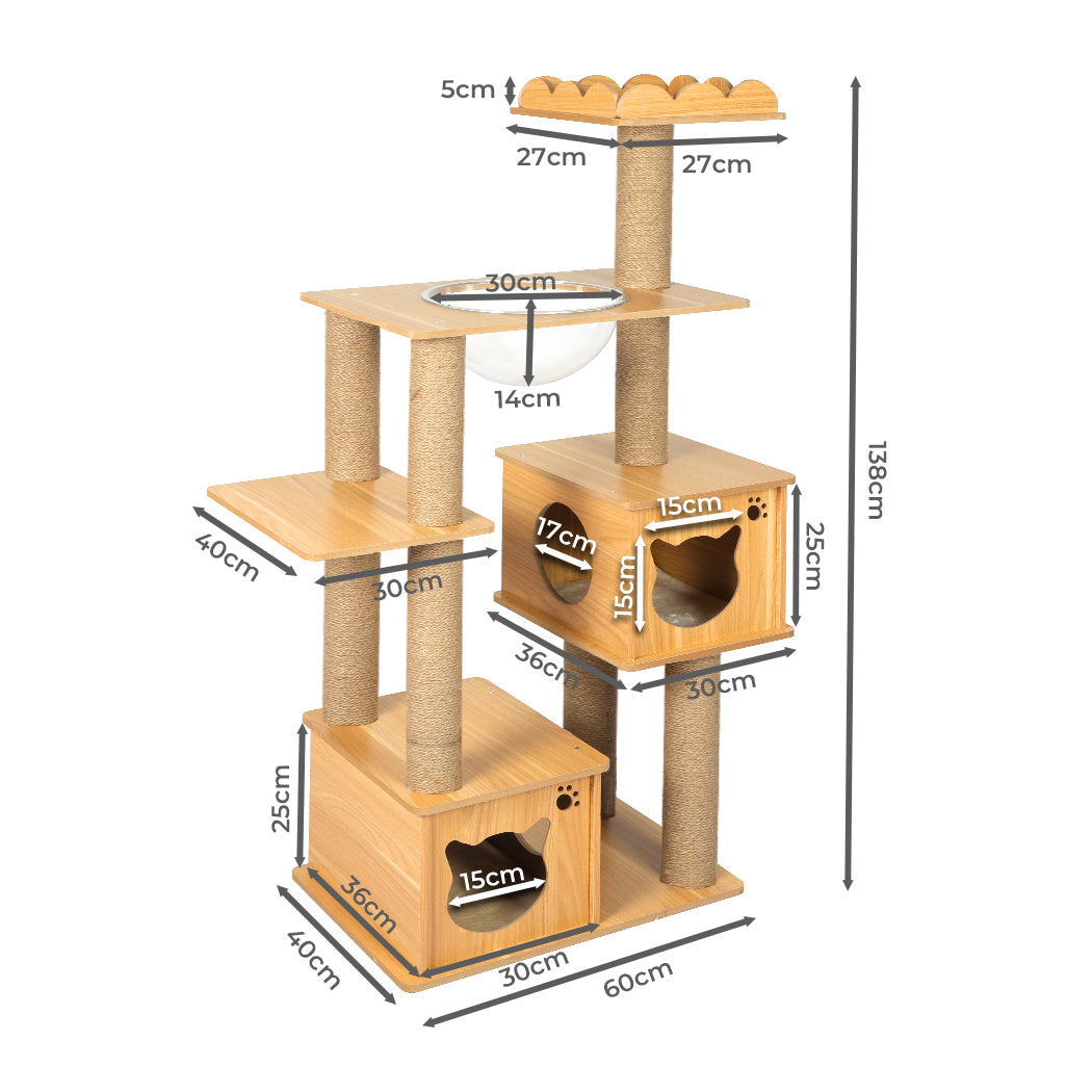 PaWz Cat Tree Scratching Post Scratcher-1942352747445751810