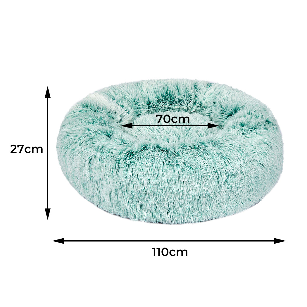 PaWz Pet Bed Cat Dog Donut Nest Calming XL Teal X-Large-1942353072865021954