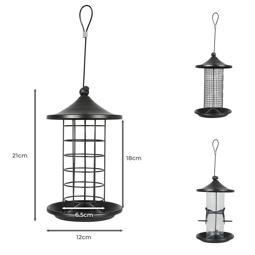 PaWz 3x Bird Feeder Hanging Wild Seed-1942353632607473666