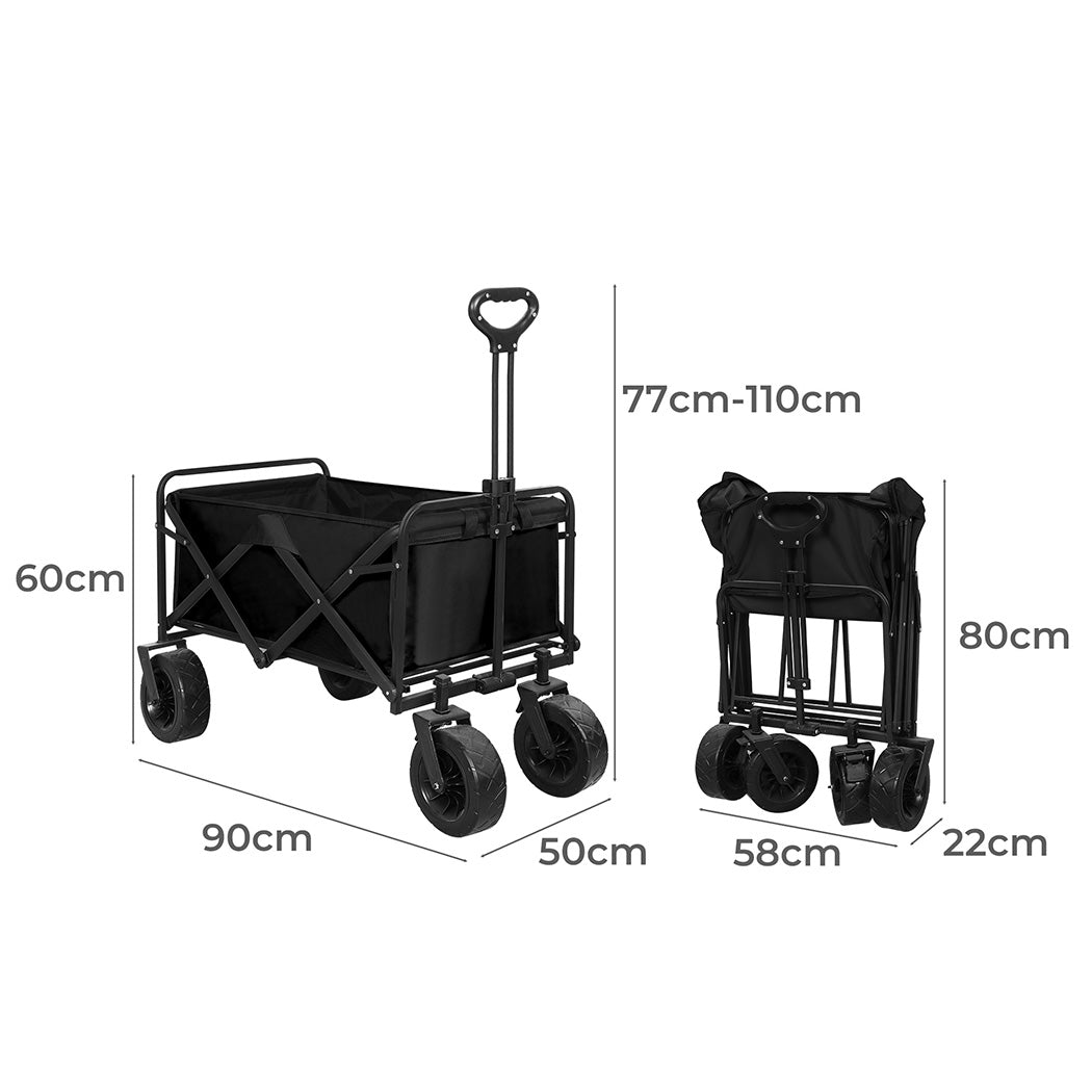 Lambu Garden Camping Trolley Outdoor Black