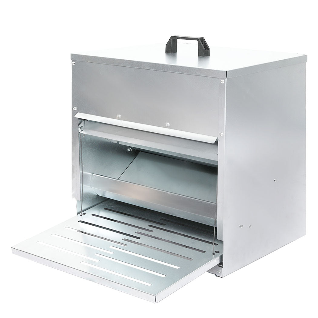 PaWz 10KG Auto Chicken Feeder Dispenser Galvanised Steel-1942353692590215171
