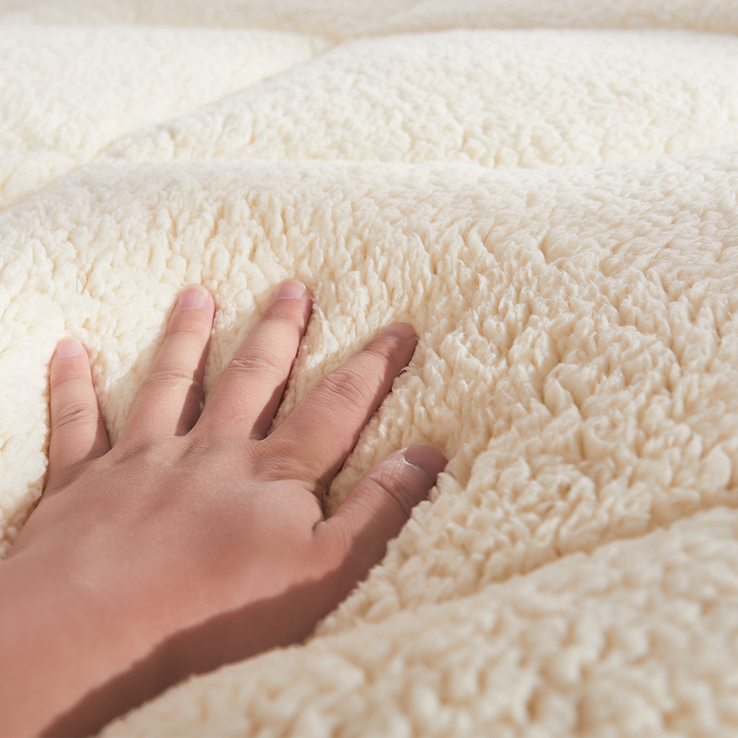 DreamZ Mattress Topper 100% Wool Underlay Double