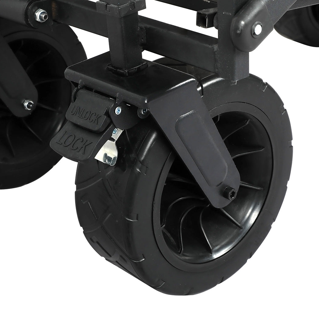 Lambu Garden Camping Trolley Outdoor Black