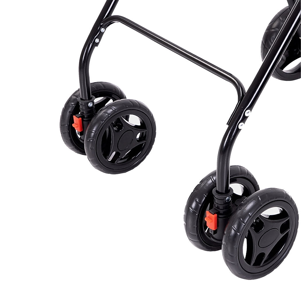 PaWz Two-tier Pet Stroller Double Dog-1942352822196637700