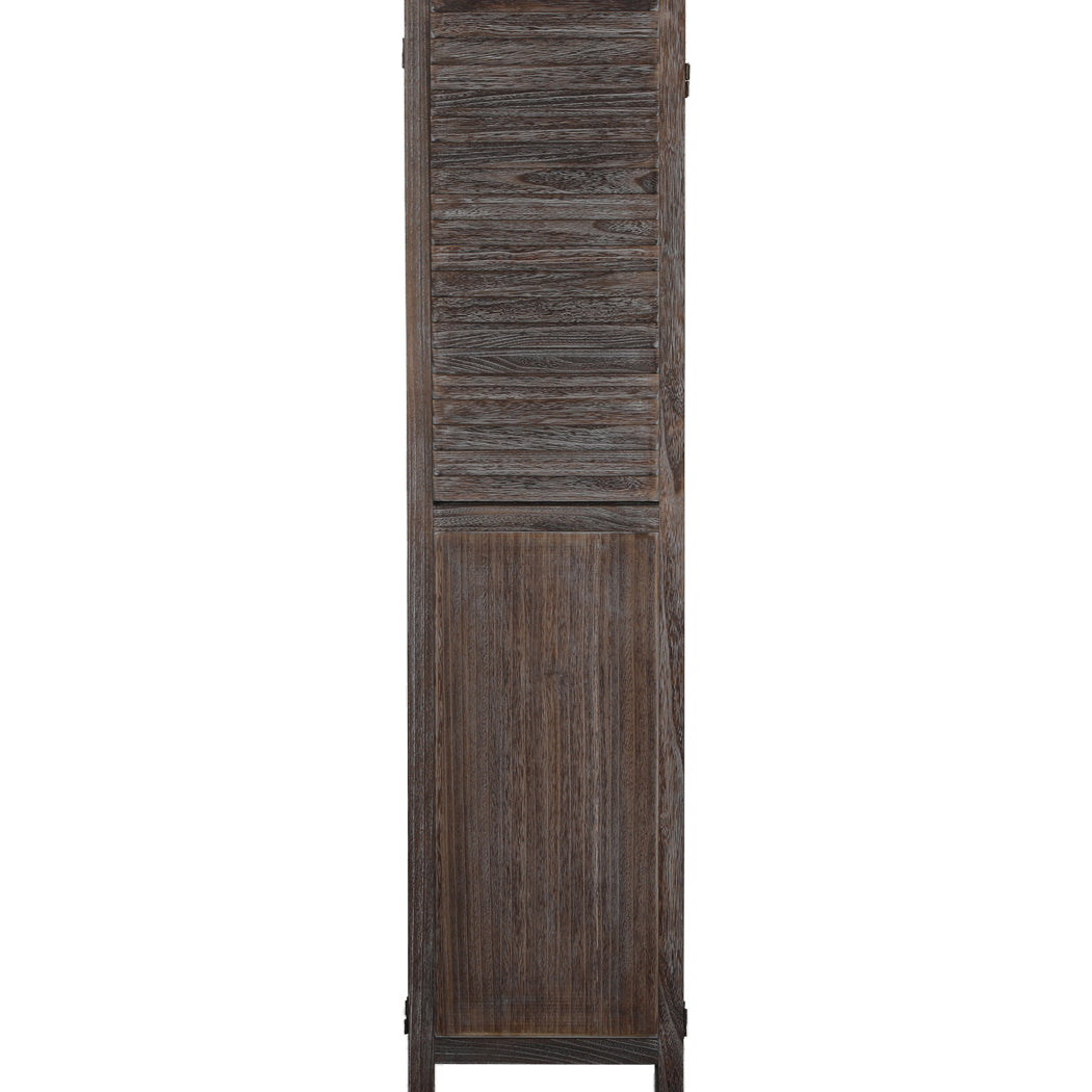 Levede 6 Panel Partition Room Divider Brown
