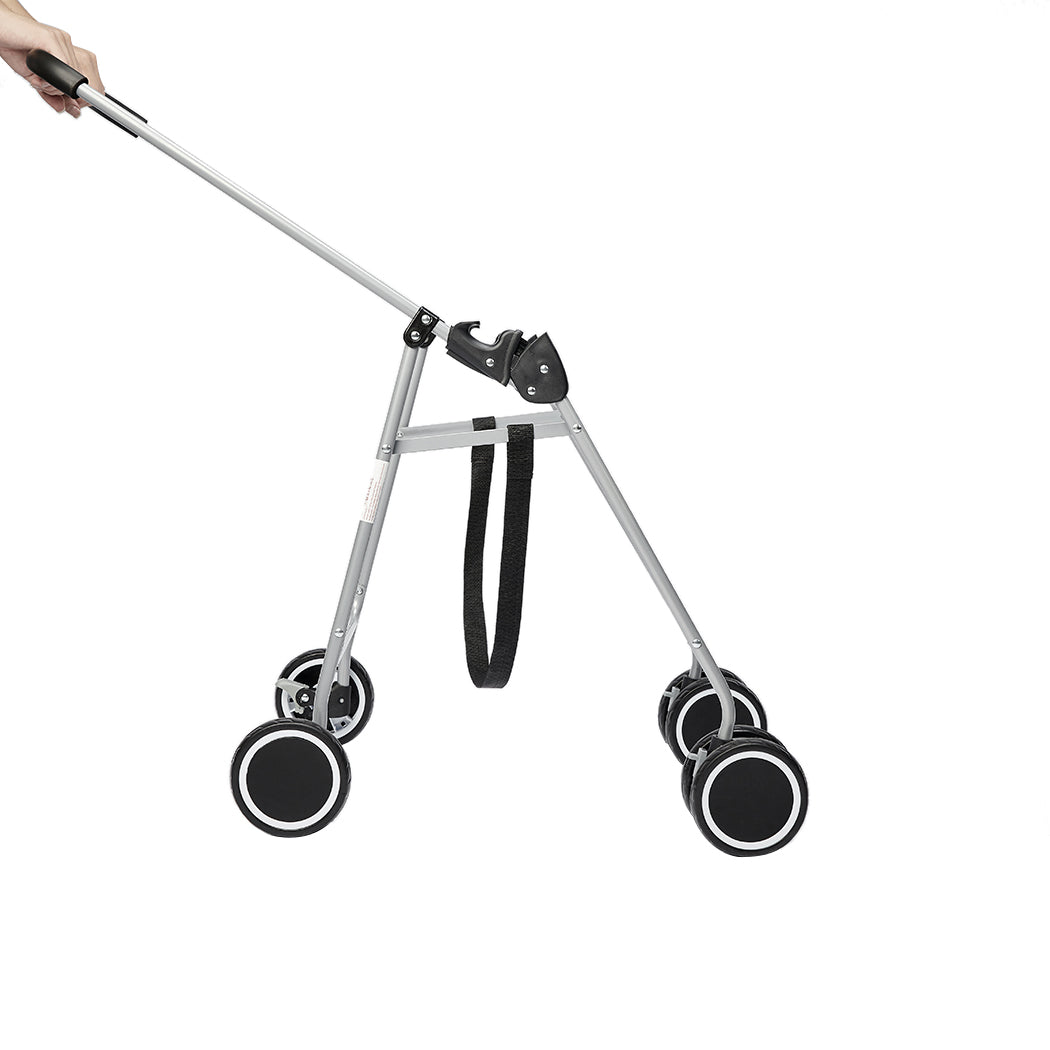 PaWz Pet Stroller Dog Cat Cage Carrier Grey-1942353065487241220