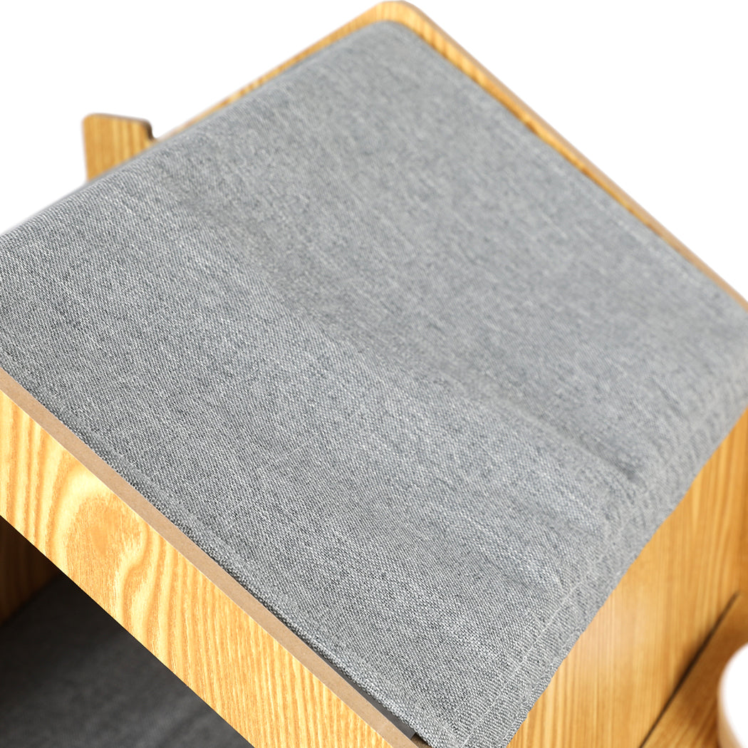 PaWz Wooden Pet House Cat Kennel Elevated-1942352763170197508