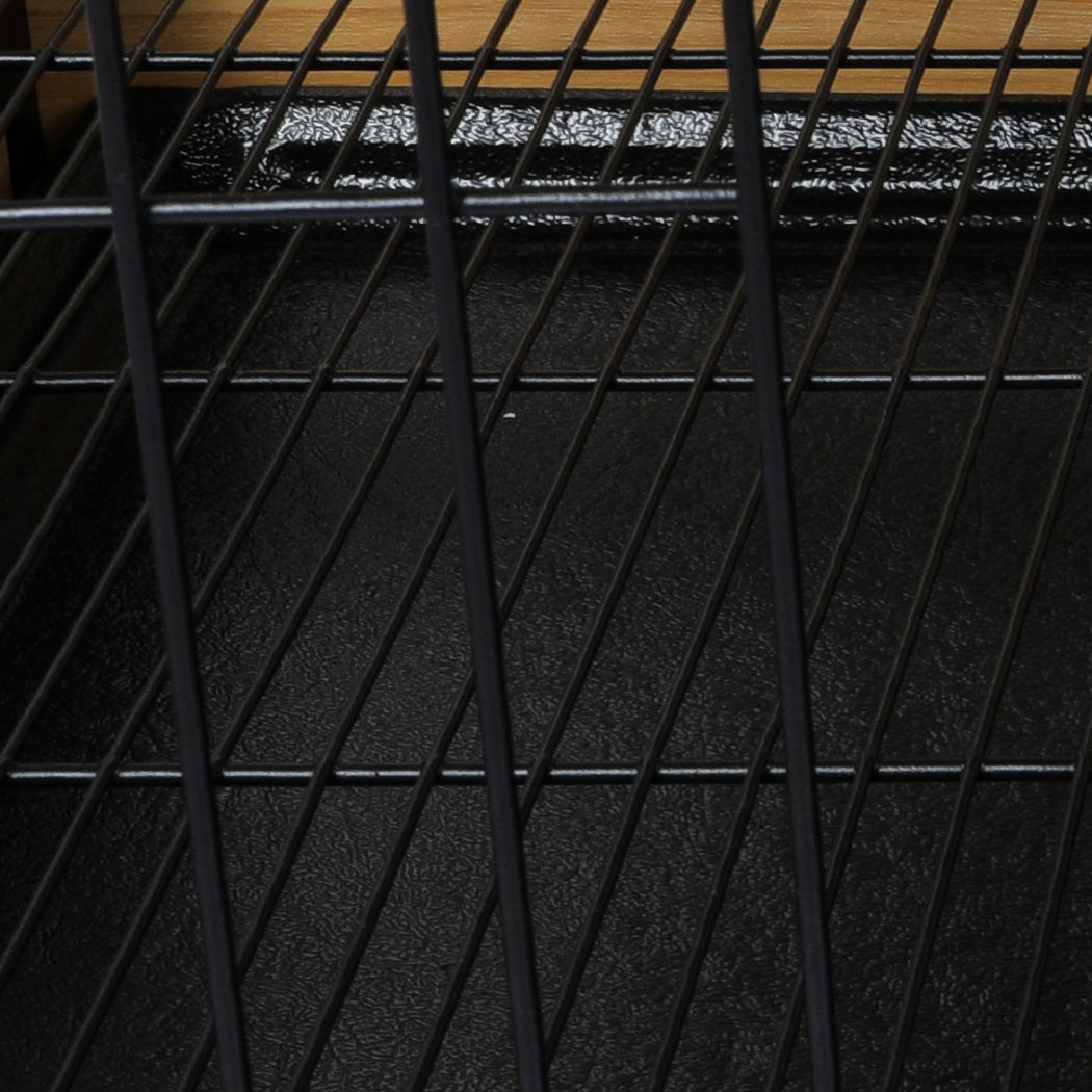 PaWz Wooden Wire Dog Kennel Side End M Medium-1942352752487305221