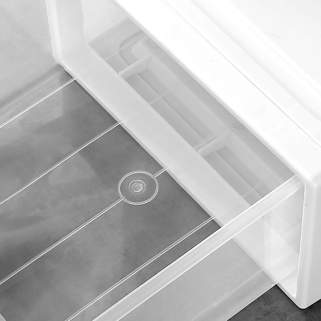 Plastic Storage Drawers Stackable Containers S 4PK Small