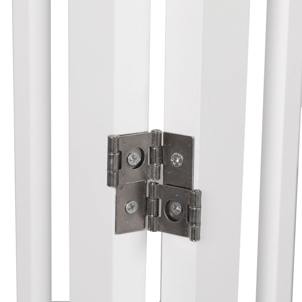PaWz Wooden Pet Gate Dog Fence Safety White-1942352743779930117