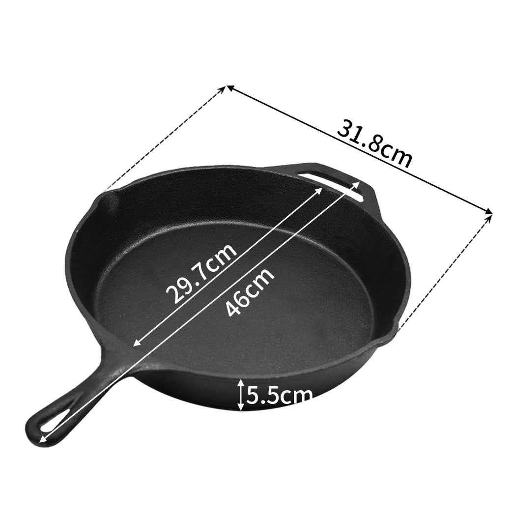 TOQUE Non Stick Frying Pan Cast Iron