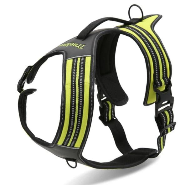 True Love Heavy Duty Sports Dog Harness - Neon Yellow, XL-1831155626382856192