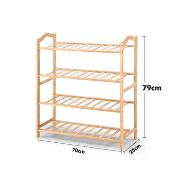 Levede Bamboo Shoe Rack Storage Wooden