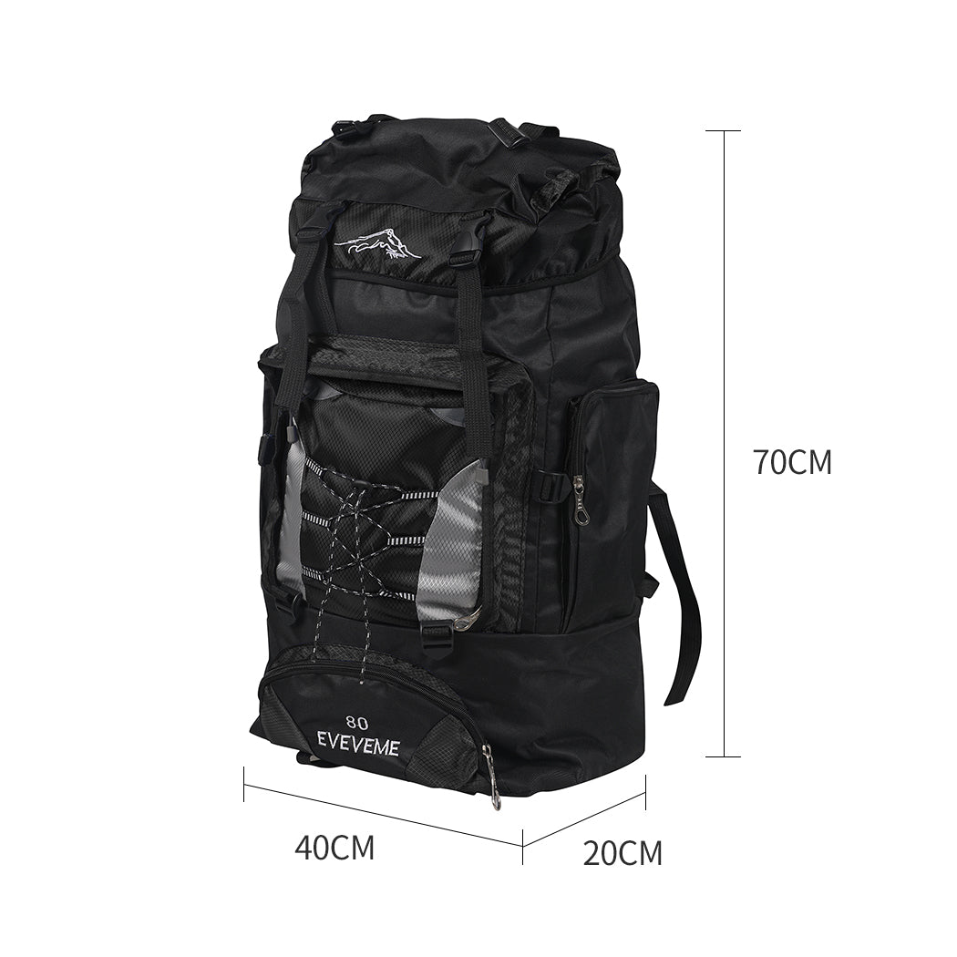 Military Backpack Tactical Hiking Camping Black