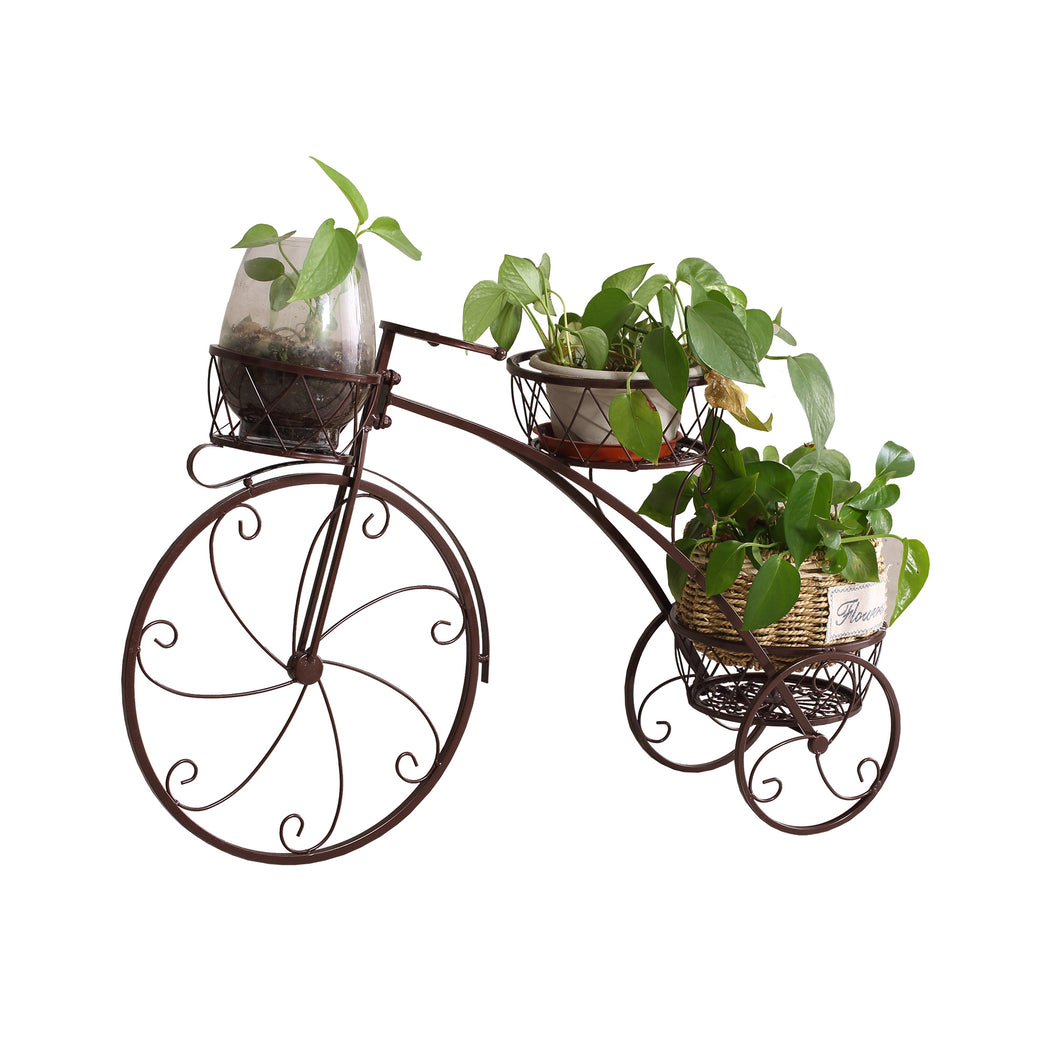 Levede Plant Stand Outdoor Indoor Metal Bronze