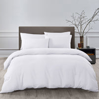 Royal Comfort Bamboo Cooling 2000TC Quilt Cover Set - Queen-White