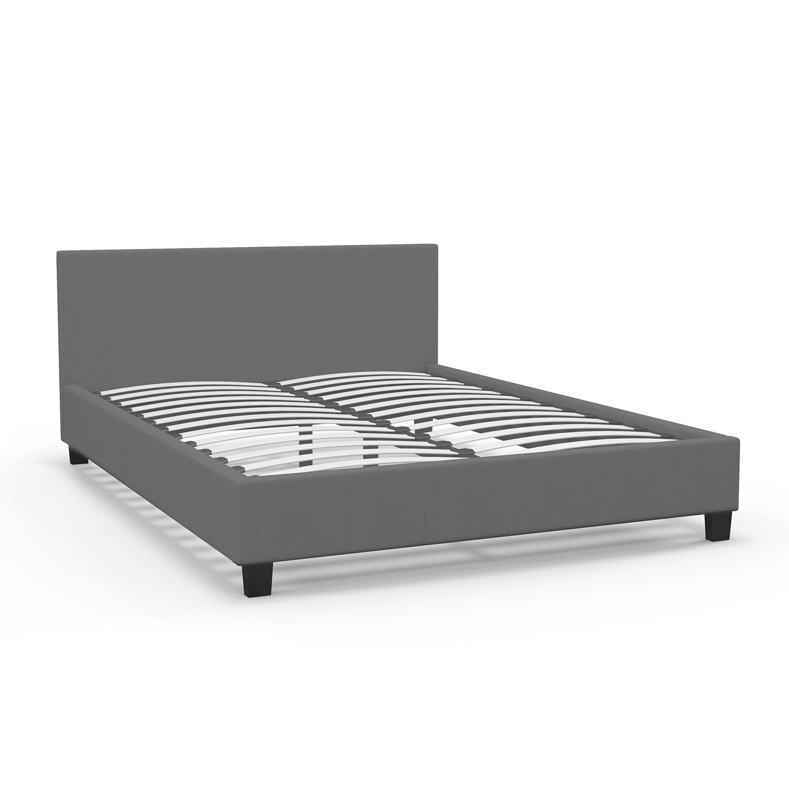 Milano Sienna Luxury Bed with Headboard (Model 2) - Grey No.28 - King