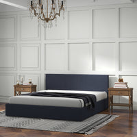 Milano Luxury Gas Lift Bed with Headboard (Model 1) - Charcoal No.35 - King Single