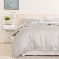 Royal Comfort - Balmain 1000TC Bamboo cotton Quilt Cover Sets (King) - Cool Grey