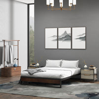 Sorrento Metal and Wood bed base - Single